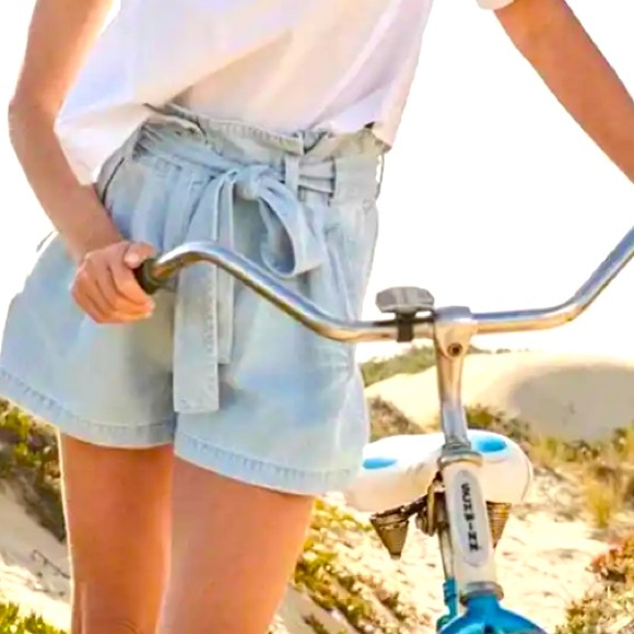 RAILS BELLE HIGH RISE PAPERBAG DEMIN SHORTS